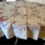 antique table linen